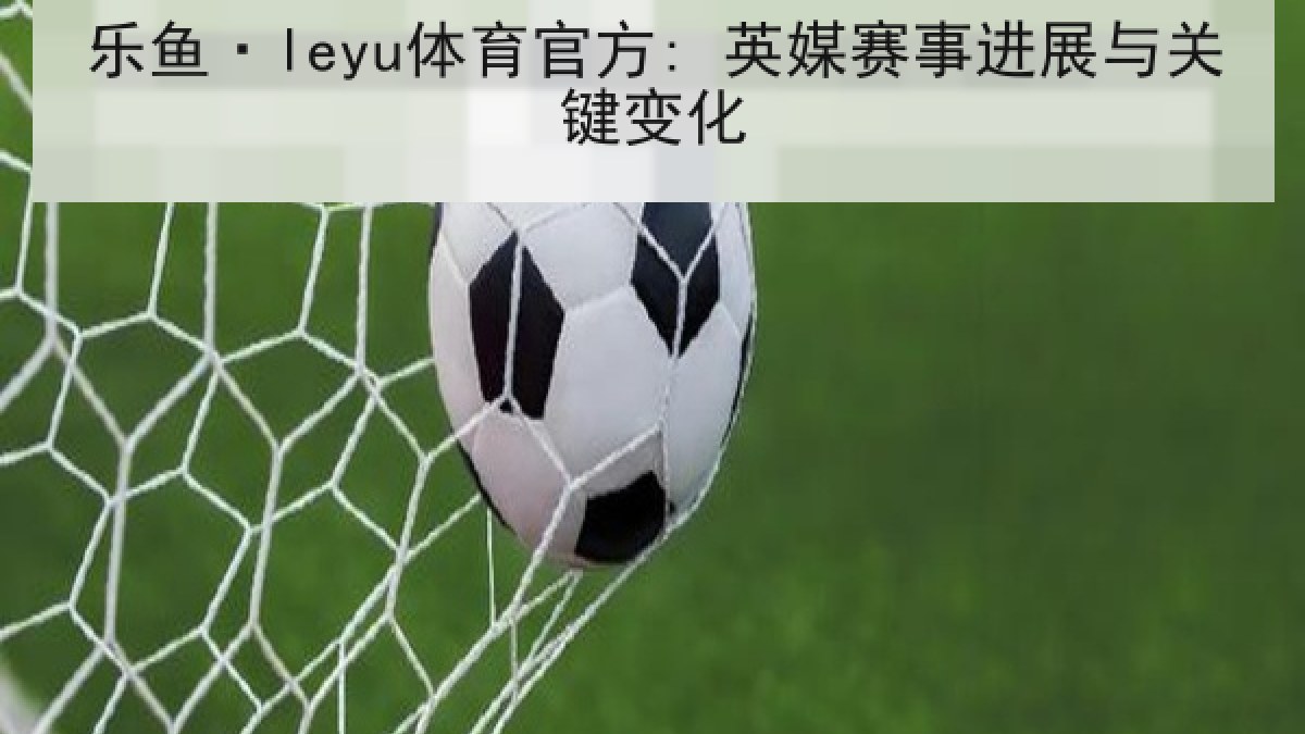 乐鱼·leyu体育官方: 英媒赛事进展与关键变化